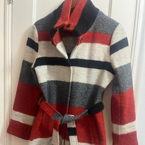 delfine Wool blend Jacket with tie waste and pockets SUPER CUTE!